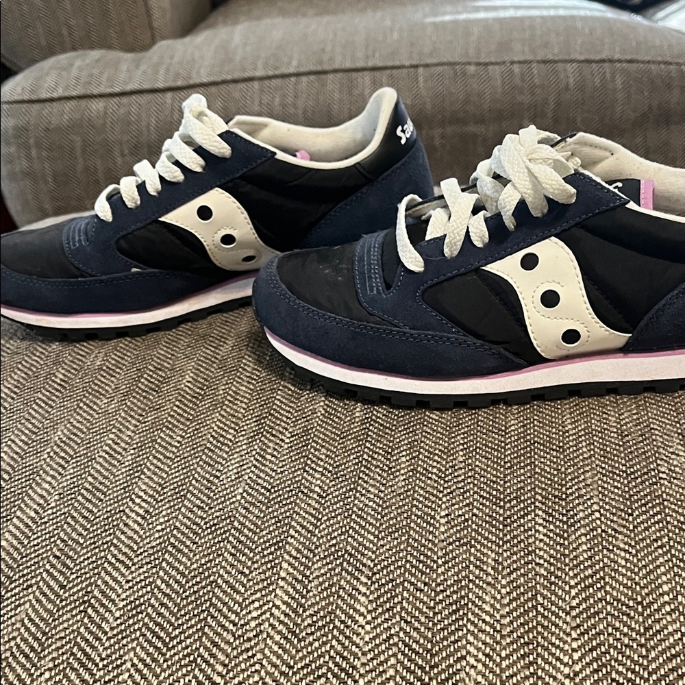 Saucony Women's Sneakers - Navy, Black, and White - Picture 3 of 4